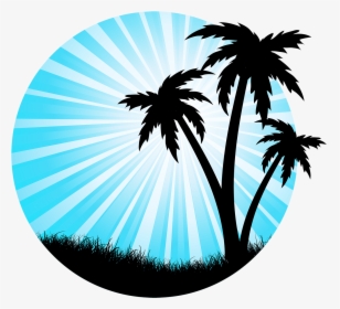 Arecaceae Silhouette Tree Drawing - Palm Tree Silhouette, HD Png Download, Transparent PNG