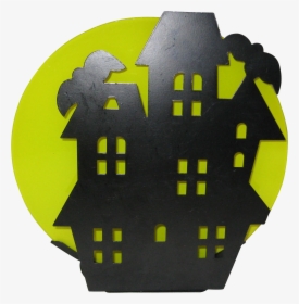 Haunted House Black Metal Silhouette Votive Candleholder - Emblem, HD Png Download, Transparent PNG