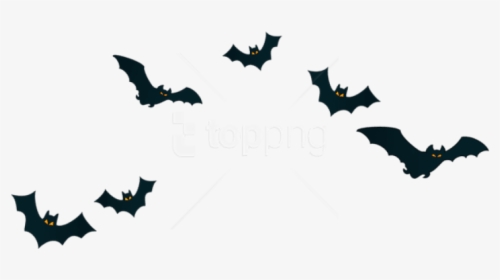 Haunted House Clipart Bat - Transparent Background Bats Clipart, HD Png Download, Transparent PNG