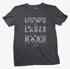 Drink Wisconsinbly Too Many Bars To Count T-shirt - Active Shirt, HD Png Download, Transparent PNG