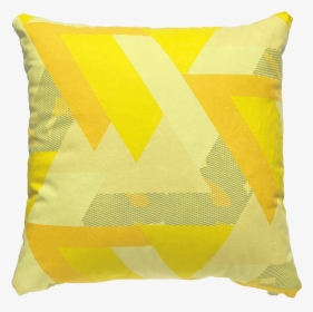 Throw Pillow Png -patterned Faux Suede Yellow Throw - Cushion, Transparent Png, Transparent PNG