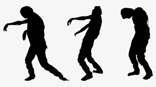 The Zombie Conundrum Walking Away Silhouette Png - Walking Zombie Clip Art, Transparent Png, Transparent PNG