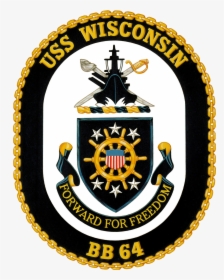 Uss Wisconsin Coa - Uss John P Murtha Crest, HD Png Download, Transparent PNG