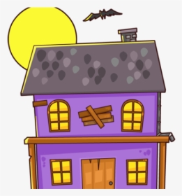 Haunted Houses Clipart - Make Haunted House Cartoon, HD Png Download, Transparent PNG