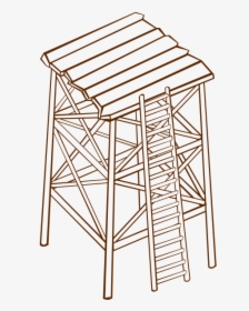 Watchtower Drawing, HD Png Download, Transparent PNG