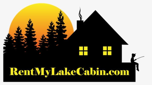 Rentmylakecabin - Com - Lake House Silhouette Clip Art, HD Png Download, Transparent PNG