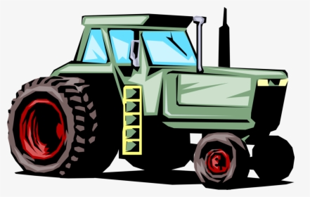 Agricultural Implement Farm Vector - Tractor Illustration Transparent, HD Png Download, Transparent PNG