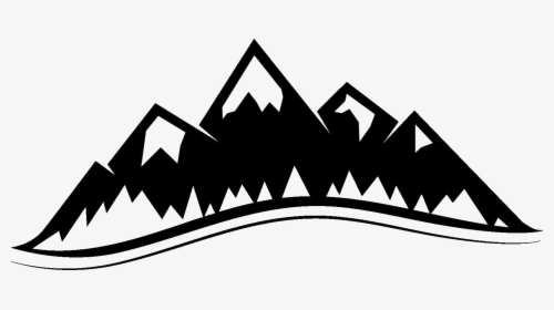 Mountain Transparent Images - Mountains Clipart Black And White, HD Png Download, Transparent PNG