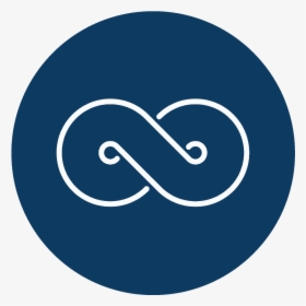 Circle Icon With A Navy Blue Background Showing Line - Circle, HD Png Download, Transparent PNG