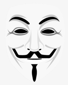 Best Free Anonymous Mask Transparent Png Image - V For Vendetta Mask Png, Png Download, Transparent PNG