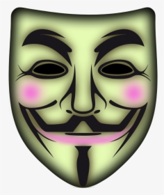 Anonymous Mask Png Images With Transparent Backgrounds - V For Vendetta Mask Png, Png Download, Transparent PNG