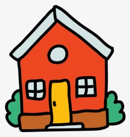 Vector Roof Doodle - Orange House Clipart Vector Png, Transparent Png, Transparent PNG