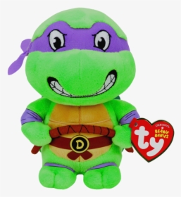 Tmnt Donatello Beanie Babies - Teenage Mutant Ninja Turtle Baby Raphael, HD Png Download, Transparent PNG