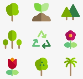 Tree Symbol Png - Flat Icon Ecology Png, Transparent Png, Transparent PNG