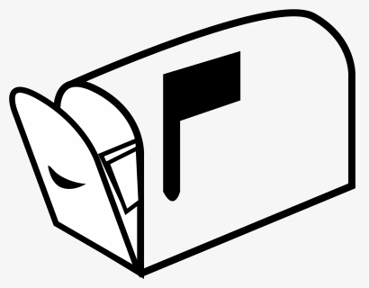 Mailbox 3 Icon - Mailbox Clipart Black And White, HD Png Download, Transparent PNG
