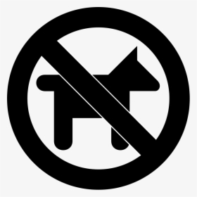 Aiga No Dogs Clipart - No Dogs Allowed Sign Black And White, HD Png Download, Transparent PNG