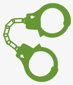 Handcuff Icon Png - Transparent Background Handcuffed Clipart, Png Download, Transparent PNG