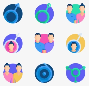 Gender Identity - Gender Identity Icons, HD Png Download, Transparent PNG