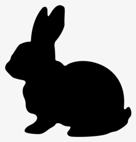 Rabbit - Silhouette Easter Bunny Svg, HD Png Download, Transparent PNG