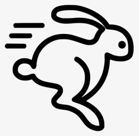 Running Rabbit - Slow And Fast Icon, HD Png Download, Transparent PNG