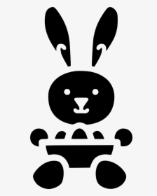 Bunny Rabbit Cute Paschal Eggs Bowl, HD Png Download, Transparent PNG