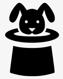 Magic Hat Trick Svg - Bunny In A Hat Icon, HD Png Download, Transparent PNG