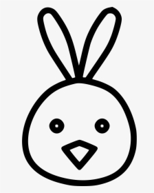 Clip Art Chicken Cute Chickling Rabbit - Rabbit, HD Png Download, Transparent PNG