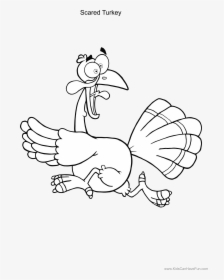 Feast Drawing Thanksgiving Basket - Running Turkey Clipart Black And White, HD Png Download, Transparent PNG