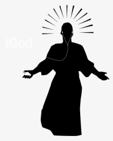 Silhouette Resurrection Of Jesus Christianity Icon - Jesus Laying Hands Silhouette, HD Png Download, Transparent PNG