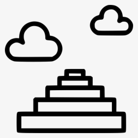 Stairs Heaven Cloud Sky God - Mayan Pyramid Icon, HD Png Download, Transparent PNG