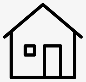 Transparent White Home Icon Png - Svg House, Png Download, Transparent PNG