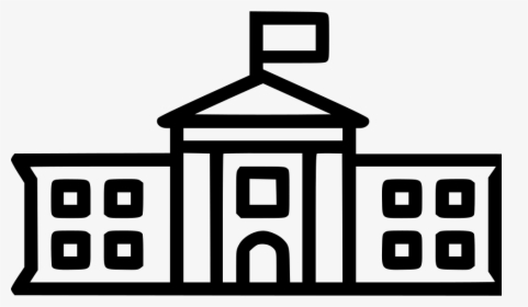 The White House - Outline Of The White House, HD Png Download, Transparent PNG