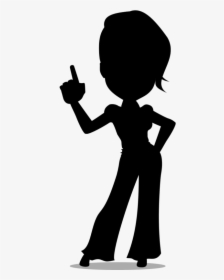 Silhouette Stock Photography Image Finger Gun - Cartoon, HD Png Download, Transparent PNG