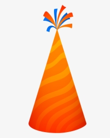 Orange Party Hat Png, Transparent Png, Transparent PNG