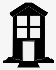 Hut House Black Icon Image - Neighbour Houses Clipart Black And White, HD Png Download, Transparent PNG