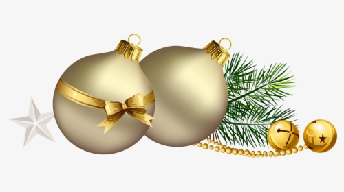 Christmas Balls With Pine Branch And Star Clipart - Christmas Stars Hd Png, Transparent Png, Transparent PNG
