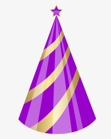 Birthday Party Hat Png - Purple Party Hat Png, Transparent Png, Transparent PNG