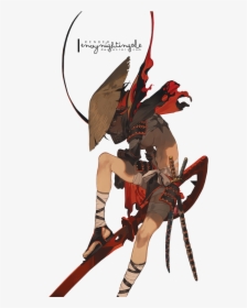 [049 Render] Samurai Anime Girl - Samurai Ryuko, HD Png Download, Transparent PNG