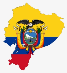Ecuador Flag Map, HD Png Download, Transparent PNG