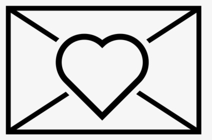 Jewelry, Envelope, Icon, Heart, Black, Love - Envelope With Heart Png, Transparent Png, Transparent PNG