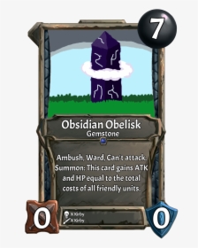 [card] Obsidian Obeliskweek - Cartoon, HD Png Download, Transparent PNG