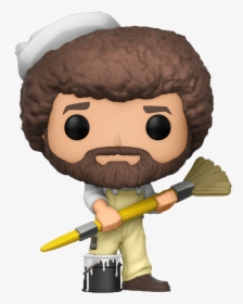 Funko Pop Bob Ross With Paintbrush, HD Png Download, Transparent PNG