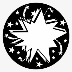 Transparent Starburst Transparent Png - White Transparent Stars In A Circle, Png Download, Transparent PNG