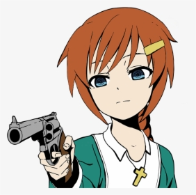 Christ Chan With Gun, HD Png Download, Transparent PNG