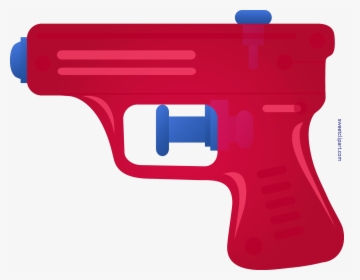 Squirt Gun Red Clip Art - Water Gun Clip Art, HD Png Download, Transparent PNG