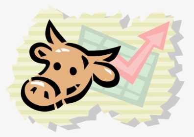 Vector Illustration Of Financial Stock Market Bull, HD Png Download, Transparent PNG