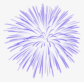 Transparent Fireworks Clipart - Purple Fireworks Transparent Background, HD Png Download, Transparent PNG
