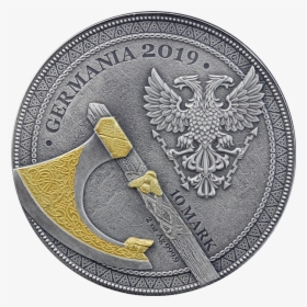 Germania 2019 Silver Coin Reverse - Silver, HD Png Download, Transparent PNG