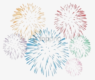 Diwali Fireworks Gif White Background , Png Download - Fireworks Gif White Background, Transparent Png, Transparent PNG