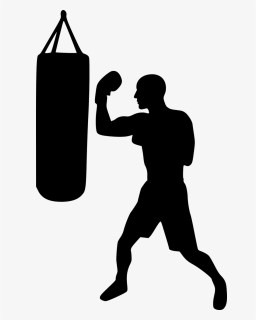 Boxing, Training, Silhouette, Kickboxing, Boxer, Gloves - Boxing Vector, HD Png Download, Transparent PNG